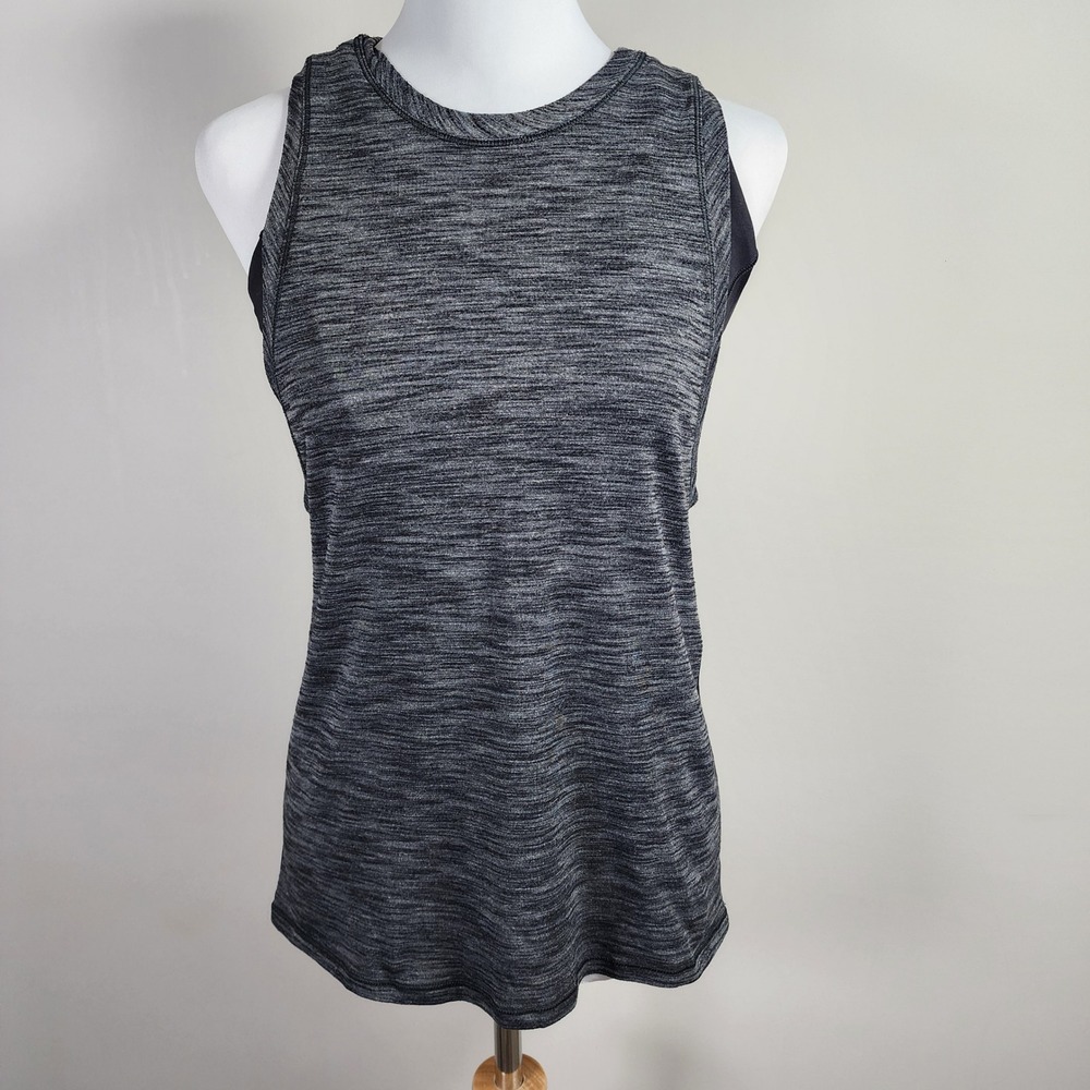 Lululemon Work The Circuit Tank Top Womens 6 Mesh Back Built in Sports Bra Yoga